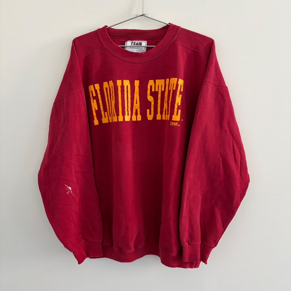 Vintage Florida State Seminoles Team Edition Sweatshirt Red XL
